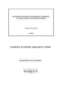 WARWICK  ECONOMIC  RESEARCH  PAPERS