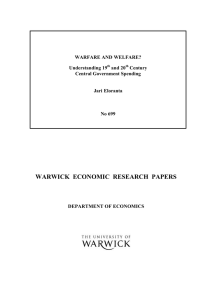 WARWICK  ECONOMIC  RESEARCH  PAPERS