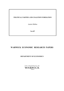 WARWICK  ECONOMIC  RESEARCH  PAPERS  Amrita Dhillon