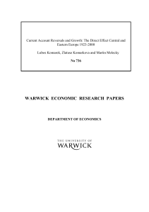Current Account Reversals and Growth: The Direct Effect Central and