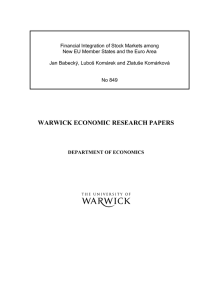 Financial Integration of Stock Markets among