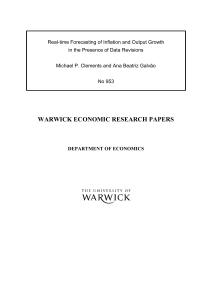 Real-time Forecasting of Inflation and Output Growth