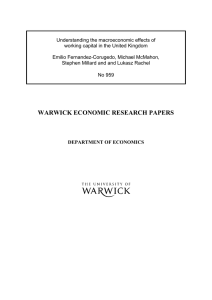 Understanding the macroeconomic effects of working capital in the United Kingdom