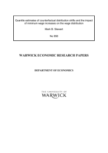 Quantile estimates of counterfactual distribution shifts and the impact