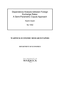 Dependence Analysis between Foreign Exchange Rates: A Semi-Parametric Copula Approach