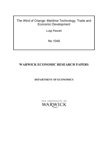 WARWICK ECONOMIC RESEARCH PAPERS Economic Development