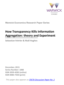 How Transparency Kills Information Aggregation: theory and Experiment
