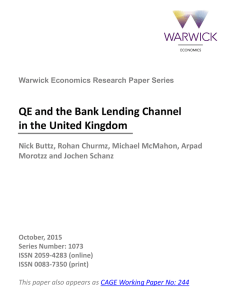 QE and the Bank Lending Channel in the United Kingdom
