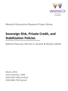 Sovereign Risk, Private Credit, and Stabilization Policies