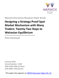 Designing a Strategy-Proof Spot Market Mechanism with Many Traders: Twenty-Two Steps to