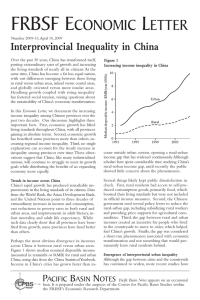 FRBSF E L CONOMIC ETTER