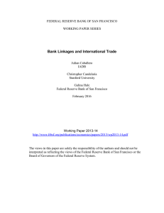Bank Linkages and International Trade