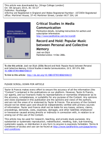 This article was downloaded by: [Kings College London] Publisher: Routledge