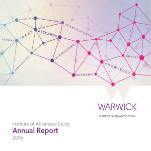 Annual Report Institute of Advanced Study 2016 S