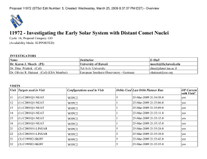 11972 - Investigating the Early Solar System with Distant Comet...