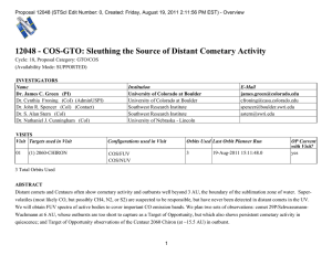 12048 - COS-GTO: Sleuthing the Source of Distant Cometary Activity
