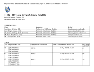 11102 - HST as a Jovian Climate Satellite