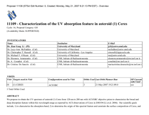 11109 - Characterization of the UV absorption feature in asteroid...