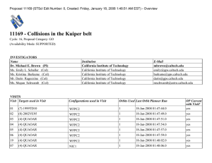 11169 - Collisions in the Kuiper belt