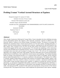 Probing Uranus' Vertical Aerosol Structure at Equinox 675 Hubble Space Telescope