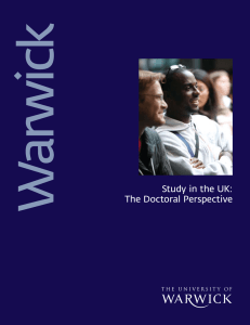 Study in the UK: The Doctoral Perspective