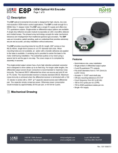 E8P OEM Optical Kit Encoder Description Page 1 of 9