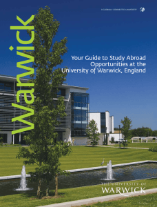 Your Guide to Study Abroad Opportunities at the University of Warwick, England