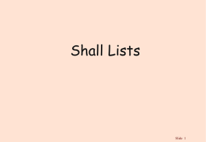Shall Lists Slide  1