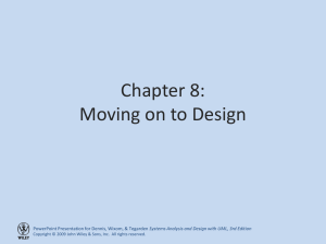 Chapter 8: Moving on to Design