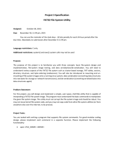 Project 3 Specification FAT32 File System Utility