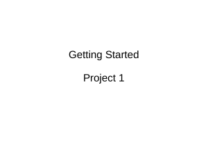 Getting Started Project 1