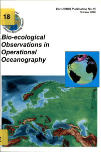 Bio-ecological Observations in Operational Oceanography