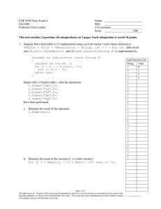 COP 4530 Term Exam 4  Name: Fall