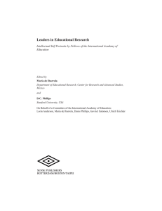 Leaders in Educational Research Education