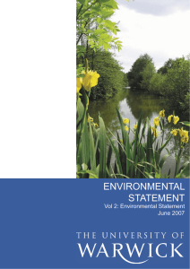 ENVIRONMENTAL STATEMENT Vol 2: Environmental Statement June 2007
