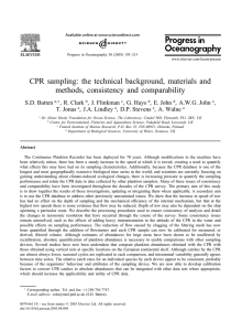 CPR sampling: the technical background, materials and methods, consistency and comparability