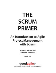 THE SCRUM PRIMER An Introduction to Agile