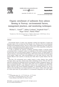 Organic enrichment of sediments from salmon farming in Norway: environmental factors,