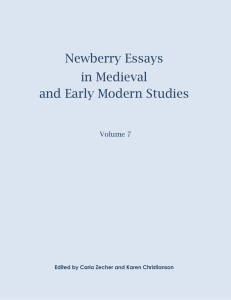 Newberry Essays in Medieval and Early Modern Studies