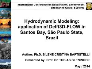 Hydrodynamic Modeling: application of Delft3D-FLOW in Santos Bay, São Paulo State, Brazil