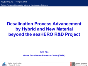 Desalination Process Advancement by Hybrid and New Material