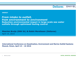 From intake to outfall, from environment to environment