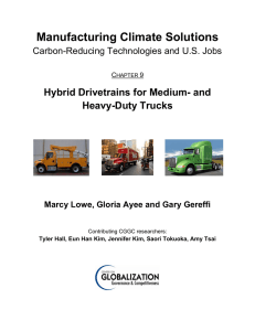 Manufacturing Climate Solutions Hybrid Drivetrains for Medium- and Heavy-Duty Trucks