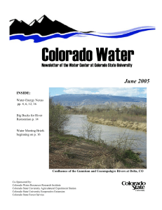 Colorado Water June 2005 INSIDE: