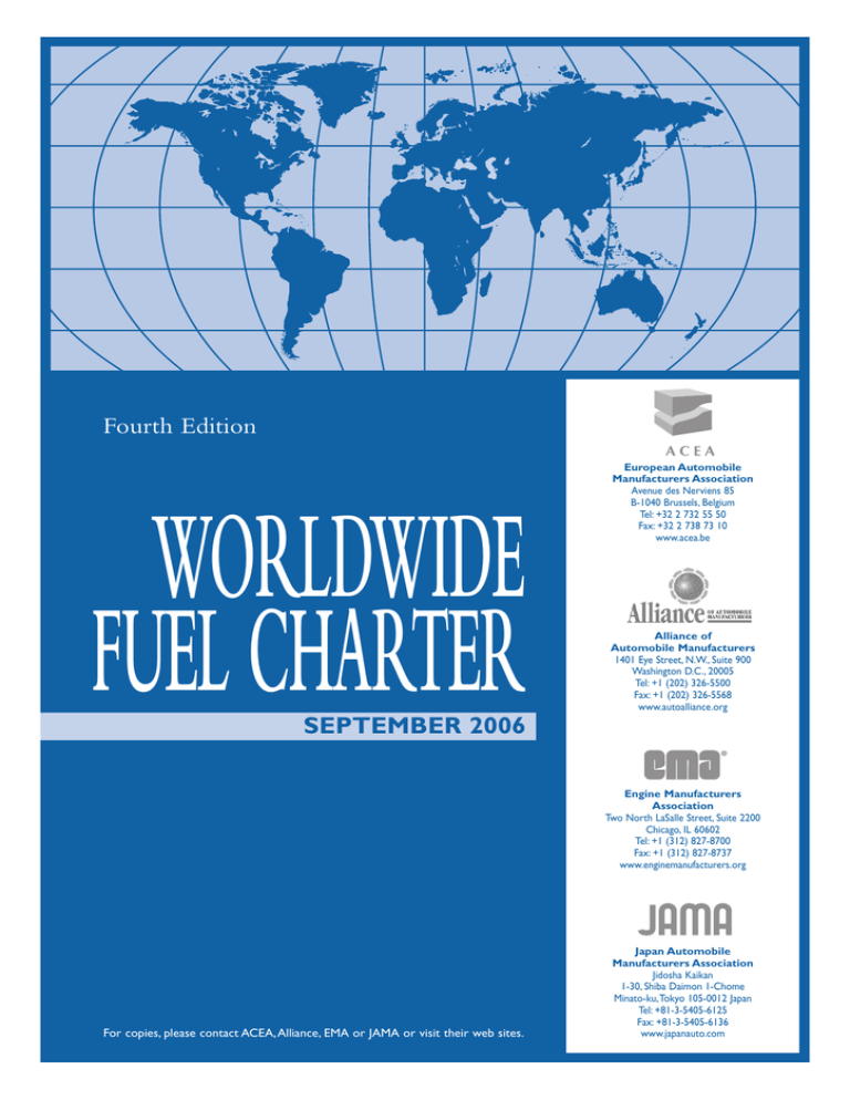 WORLDWIDE FUEL CHARTER Fourth Edition