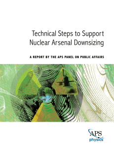 Technical Steps to Support Nuclear Arsenal Downsizing TM