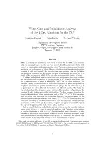 Worst Case and Probabilistic Analysis