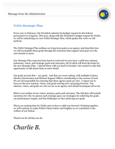 NASA Strategic Plan