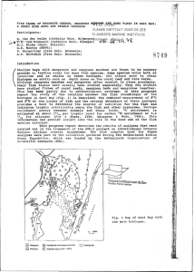 FISH FAUNA OF MANGROVE CREEKS, SEAGRASS MEflppWS/Am SAKD FLATS IH... A STUDY WITH NETS AHD STABLE ISOTOPES