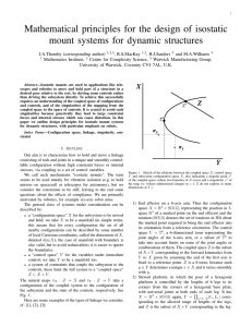 Mathematical principles for the design of isostatic